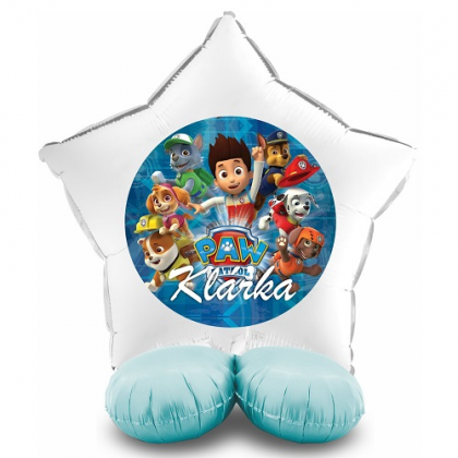 Balón Paw Patrol s menom