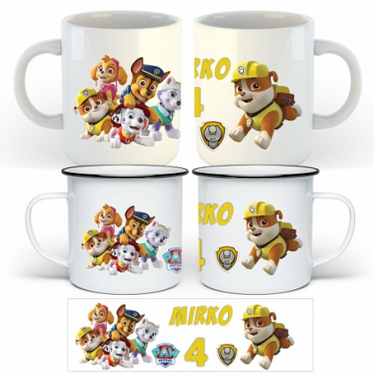 Plecháčik / šálka Paw Patrol RUBBER