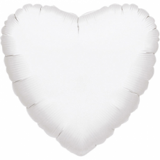 Balón Srdce biele 45 cm