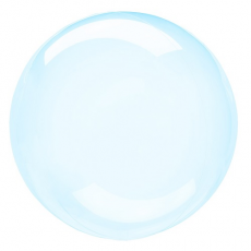 Balón priehľadný modrý fóliový
