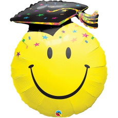 Balón Q Smile Face Party Graduation