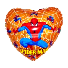 Balón Spiderman srdce z.
