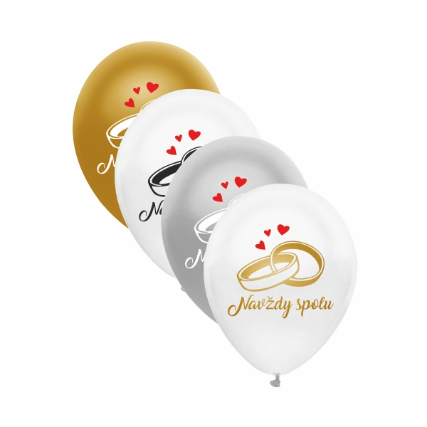 Balóny svadobné Navždy spolu 