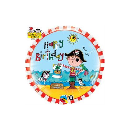 Balón Pirát Happy Birthday / BDay RE Pirate