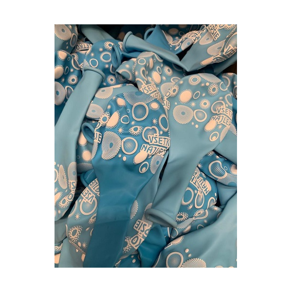 Narodeninové balóny Všetko najlepšie modrý mix 5 ks 