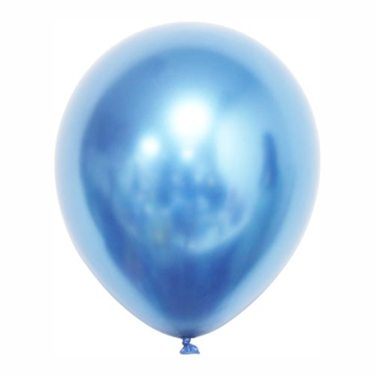 Balón modrý chromový