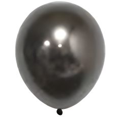 Balón čierny chromový