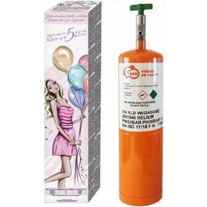 Hélium na 5 balónov