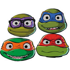 Papierové masky Ninja Korytnačky 6 ks