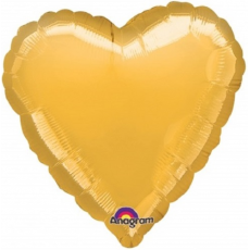 Balón Srdce 45 cm zlaté