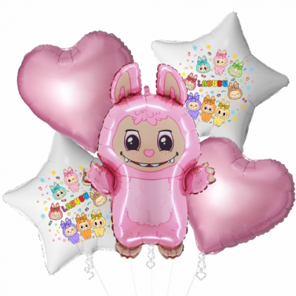 Balónová kytica Labubu