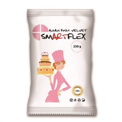 Poťahová hmota Smartflex - Vanilka - svetlo ružová - 250g