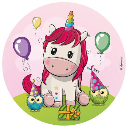 Jedlá oplátka Jednorožec baby 20 cm