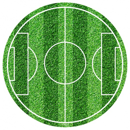 Jedlá oplátka Futbal 20 cm fondánová