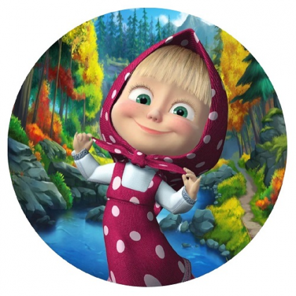 Jedlá oplátka Máša a medveď 20 cm