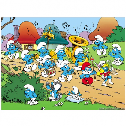 Jedlá oplátka Šmolkovia A4