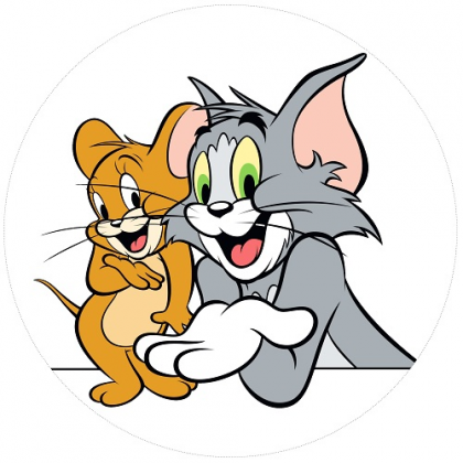 Jedlá oplátka Tom a Jerry 20 cm