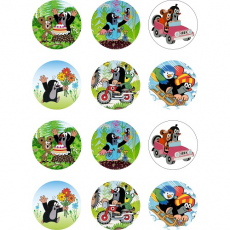 Jedlá oplátka Krtko na muffiny 5,4cm