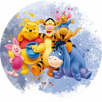 Jedlá oplátka Macko Pu 20 cm