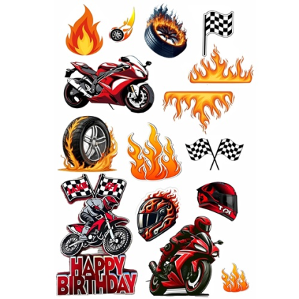 Jedlá oplátka Motorky