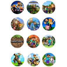 Jedlá oplátka Minecraft 