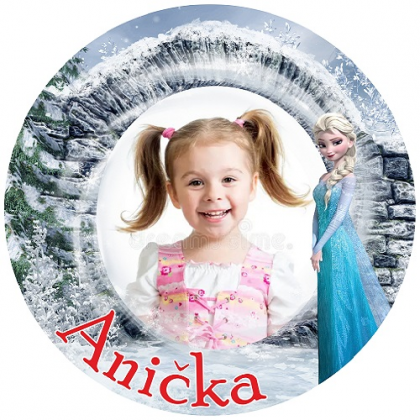 Jedlá oplátka Frozen s vlastnou fotkou 20 cm