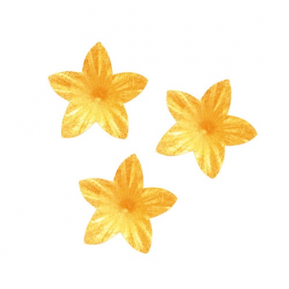 Oplátkový kvet mini oranžový 2 cm