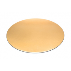 Podnos na tortu strieborno - zlatý hrubý 32 cm - obojstranný