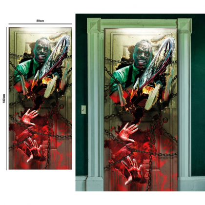 Dekorácia na dvere Vrah s motorovou pílou