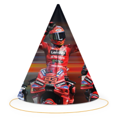 Párty klobúky Moto GP 6 ks