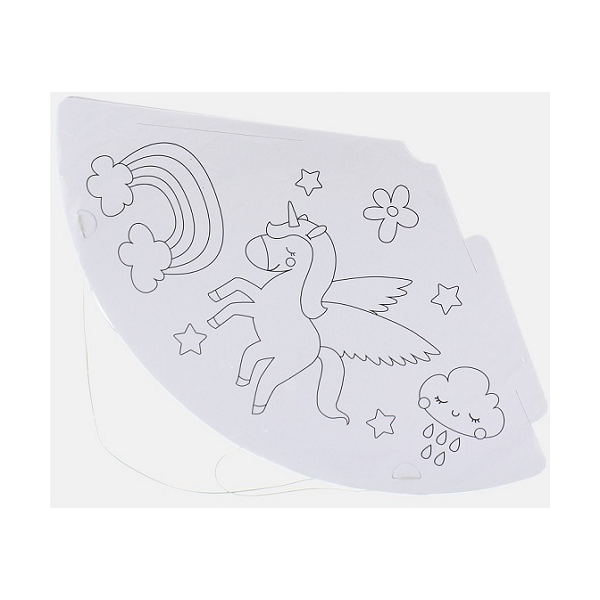 Party klobúky Jednorožec na vyfarbovanie