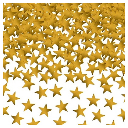 Konfety sypané Hviezdy zlaté