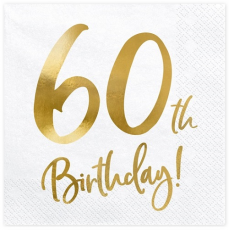 Servítky číslo 60 zlaté
