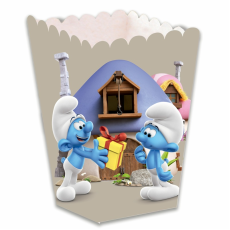 Krabička na popcorn Šmolkovia 12 ks