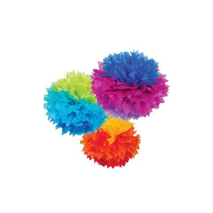 Pom pom Brmbolec mix dúha /3ks/