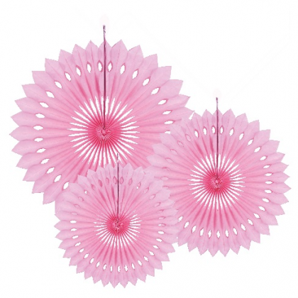 Rozetky ružové /3ks/