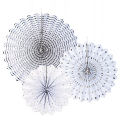 Rozety Bielo-strieborný mix