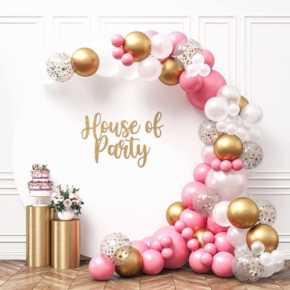Balónová girlanda Pink Happy