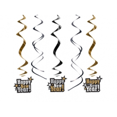 Špirála Happy New Year /5ks/