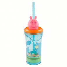 Plastový 3D pohár s figúrkou Peppa Pig 360 ml