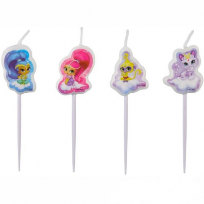 Sviečky Shimmer & Shine /4ks/