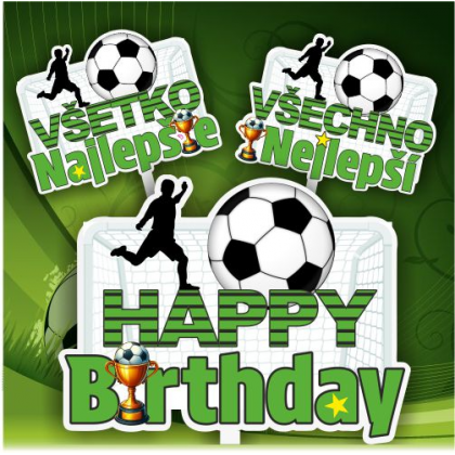 Zápich na tortu Futbal