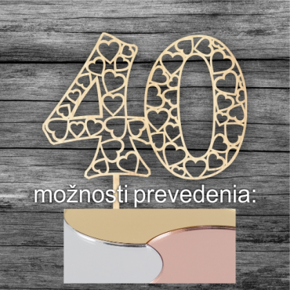 Tortový zápich číslo 40