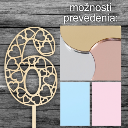 Tortový zápich Číslo 6