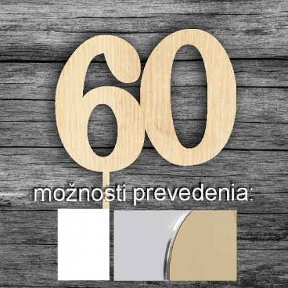 Tortový zápich číslo 60