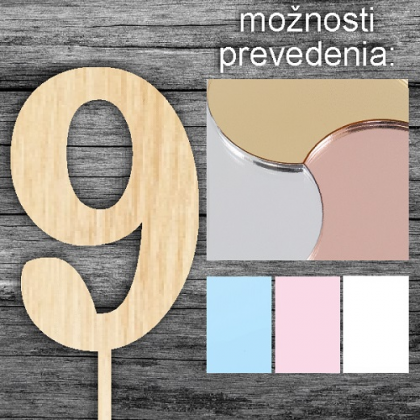 Tortový zápich Číslo 9