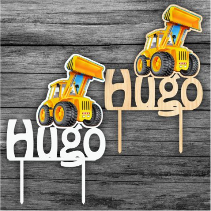 Zápich na tortu Báger s menom 