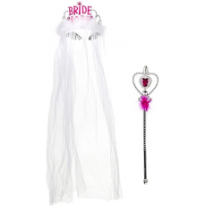 Korunka Bride to be so závojom čierna