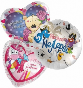 Balóny fóliové č/s - ruské - maďarské