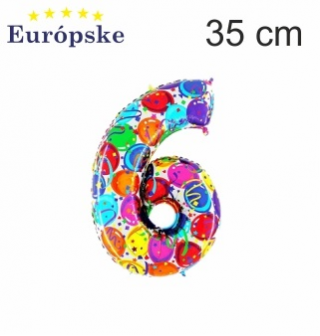 Čísla vzor balóny mini